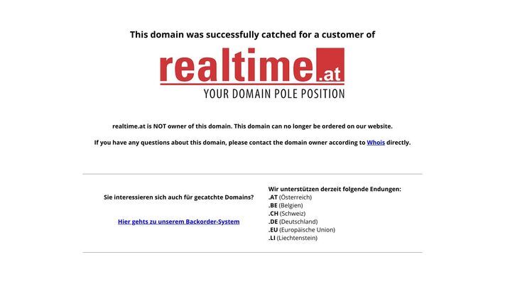 Domain catched