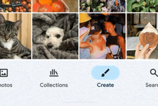 照片应用新增“创作”标签